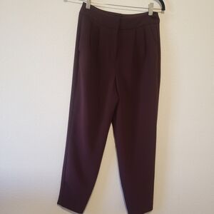 Express Deep Burgundy Ankle Pants